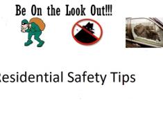 Residential Safety Tips